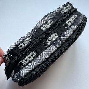 LeSportsac Black & White Zippered Bag
